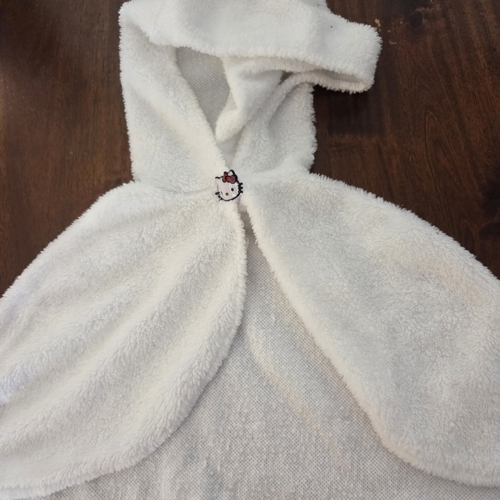 Hello Kitty White Hooded Towel for Kids